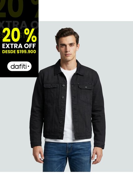 Chaqueta Para Hombre Negro Gas
