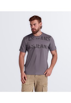 Camiseta Estampada Regular Masculina Gas