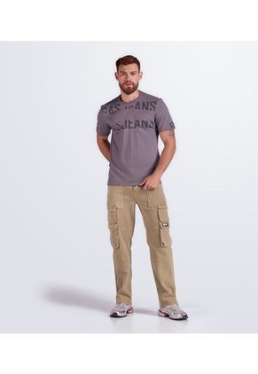 Camiseta Estampada Regular Masculina Gas