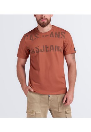 Camiseta Estampada Regular Masculina Gas