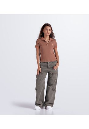 Polo Slim Fit Femenino Gas