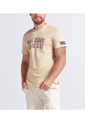 Camiseta Estampada Slim Fit Para Hombre Gas