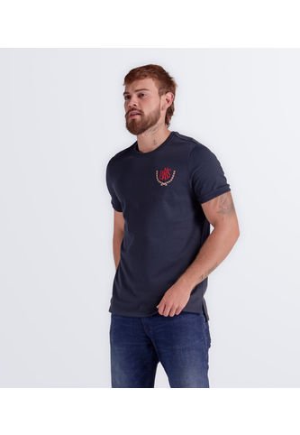 Camiseta Slim Fit Estampada Masculina Gas GAS