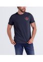 Camiseta Slim Fit Estampada Masculina Gas de GAS