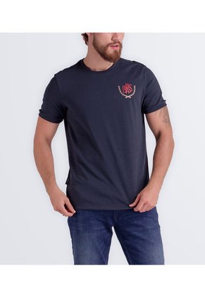 Camiseta Slim Fit Estampada Masculina Gas