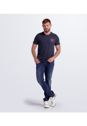 Camiseta Slim Fit Estampada Masculina Gas