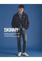 Jean Skinny índigo Medio Hombre Azul Oscuro de Gef