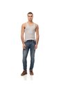Jean Skinny índigo Medio Hombre Azul Oscuro de Gef