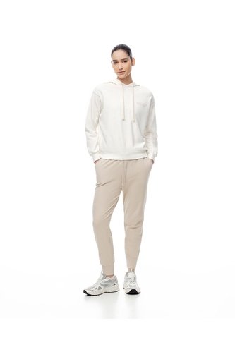 Jogger Tiro Medio Algodón Habano Mujer Marron Gef