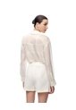 Falda Short Tiro Medio Cruzada Anudada Blanca Mujer Blanco de Gef