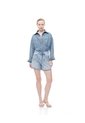 Short Tiro Alto Denim índigo Medio Mujer Azul de Gef