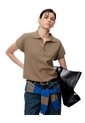 Polo Regular Tejido De Punto Café Mujer Cafe de Gef