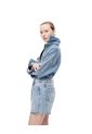 Short Tiro Alto Denim índigo Medio Mujer Azul de Gef