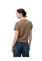 Polo Regular Tejido De Punto Café Mujer Cafe de Gef