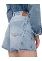 Short Tiro Alto Denim índigo Medio Mujer Azul de Gef
