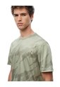 Camiseta Deportiva Control De Humedad Verde Estampada Hombre Verde de Gef