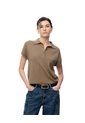 Polo Regular Tejido De Punto Café Mujer Cafe de Gef