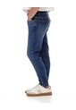 Jean Skinny Tiro Medio índigo Oscuro Niña Azul Oscuro de Gef