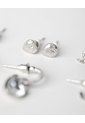 Aretes Pack X6 Plateadas Niña de Gef