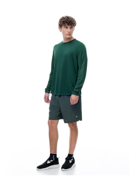 Pantaloneta Deportiva Malla Interna Verde Hombre Verde