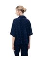 Camisa Regular Manga Corta Azul Estampado Mujer Azul de Gef