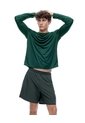 Pantaloneta Deportiva Malla Interna Verde Hombre Verde de Gef