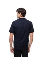 Camisa Manga Corta Regular Lino Azul Hombre Azul de Gef