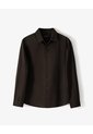 Camisa Regular Manga Larga Chocolate Hombre Chocolate de Gef