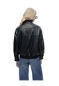 Chaqueta Oversize Sin Capucha Negra Mujer Negro de Gef