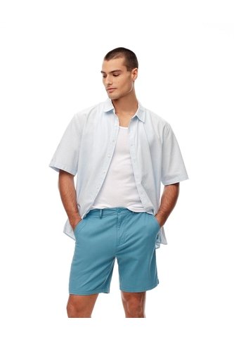 Bermuda Regular Drill Algodón Azul Hombre Azul Gef