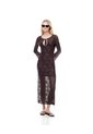 Vestido Midi Encaje Chocolate Mujer Chocolate de Gef