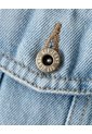 Chaqueta Crop Denim índigo Medio Niña Azul Oscuro de Gef