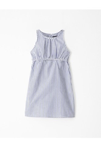 Vestido Corto Recto Rayas Niña Azul Gef