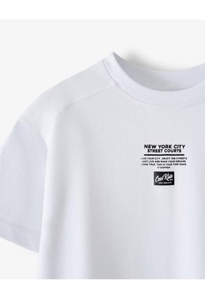 Camiseta Regular Manga Corta Blanca Niño Blanco