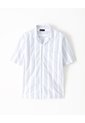 Camisa Manga Corta Regular Algodón Rayas Hombre Blanco de Gef