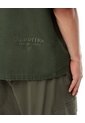 Camisa Manga Corta Oversize Algodón Verde Hombre Verde de Gef