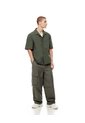 Camisa Manga Corta Oversize Algodón Verde Hombre Verde de Gef