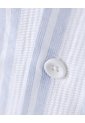 Camisa Manga Corta Regular Algodón Rayas Hombre Blanco de Gef