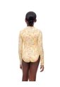 Vestido De Baño Manga Larga Estampado Niña Amarillo de Gef