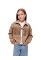 Chaqueta Denim Regular Flecos Café Niña Azul de Gef