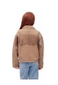Chaqueta Denim Regular Flecos Café Niña Azul de Gef