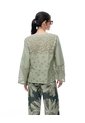 Camisa Oversize Manga Larga Verde Mujer Verde de Gef