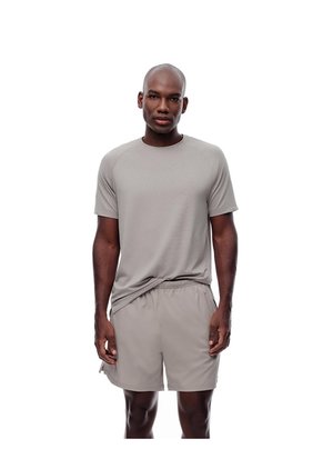 Pantaloneta Deportiva Malla Interna Taupe Hombre Marron