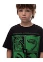 Camiseta Regular Algodón Harry Pother Negra Niño Negro de Gef