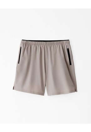 Pantaloneta Deportiva Malla Interna Taupe Hombre Marron