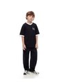 Camiseta Oversize Negra Estampada Niño Negro de Gef
