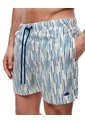 Pantaloneta De Baño Estampada Hombre Blanco de Gef
