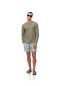 Pantaloneta De Baño Estampada Hombre Blanco de Gef