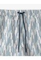 Pantaloneta De Baño Estampada Hombre Blanco de Gef