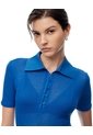 Polo Slim Tejido De Punto Azul Mujer Azul de Gef